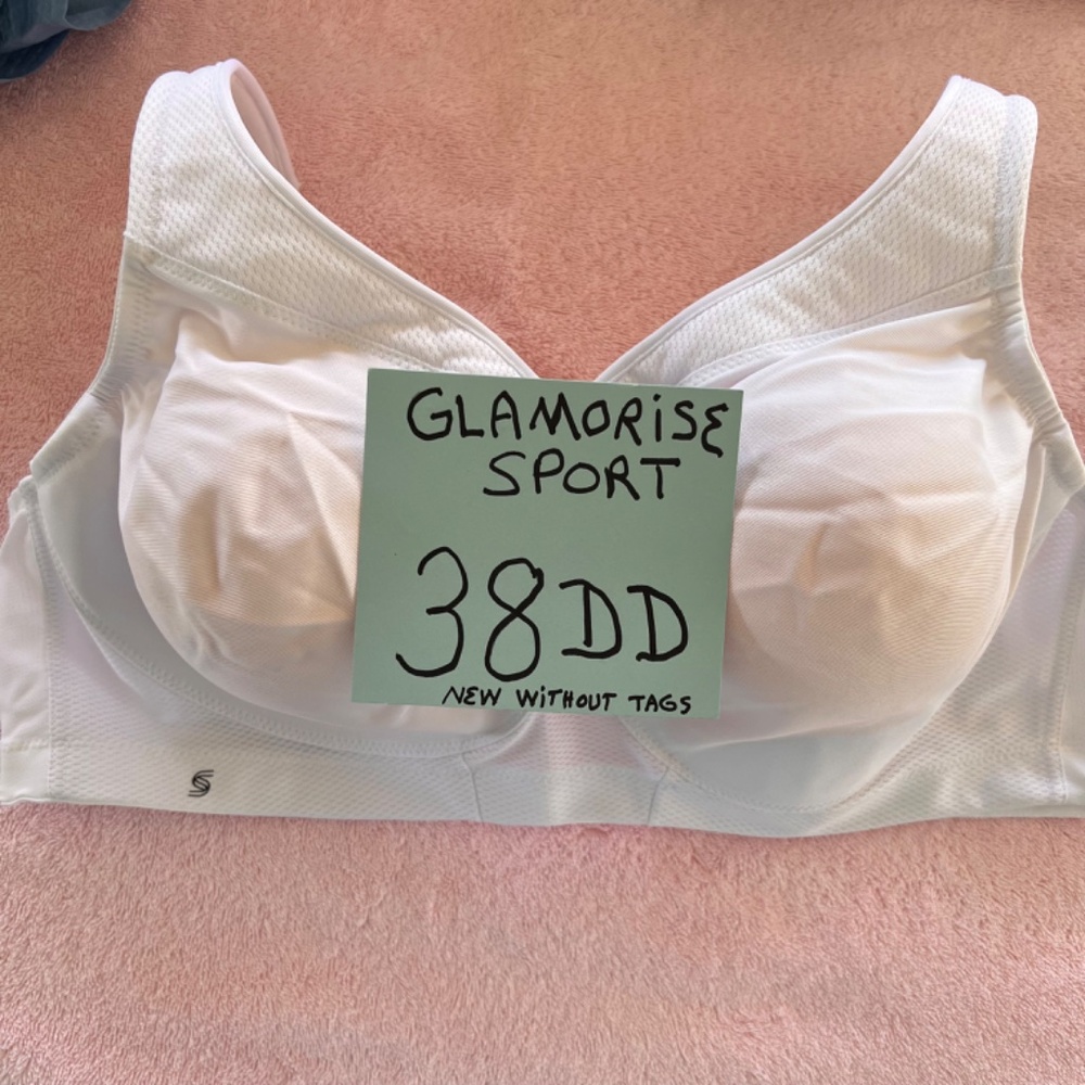 2 Glamorise Magic Lift Seamless Sport Bras Style 1006 Both Size 38DD - Picture 6 of 16